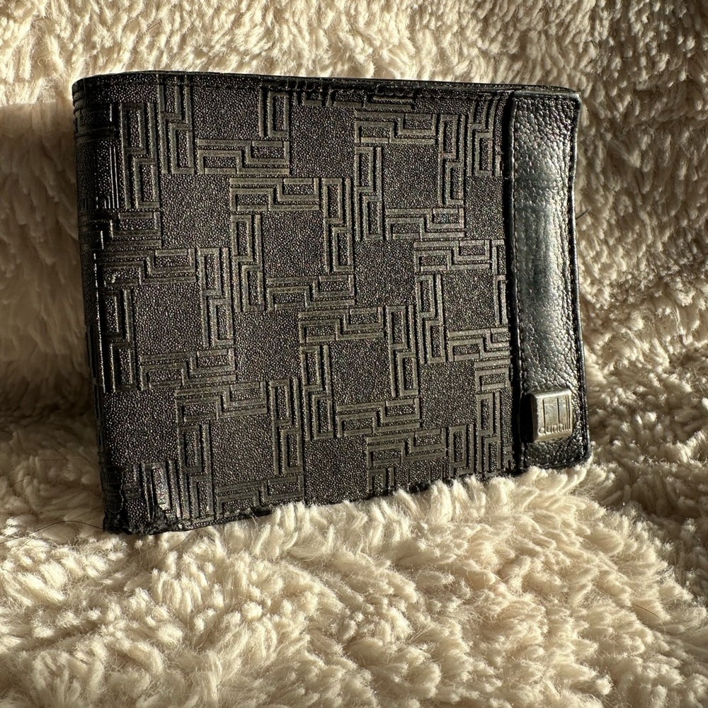 Dunhill black wallet unisex